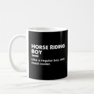 Mug Garçon d'équitation drôle définition Équestre