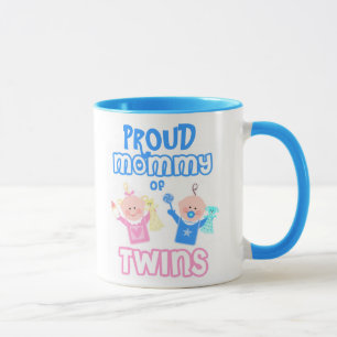 Mug Garçon et fille de jumeau du jour de mère de la