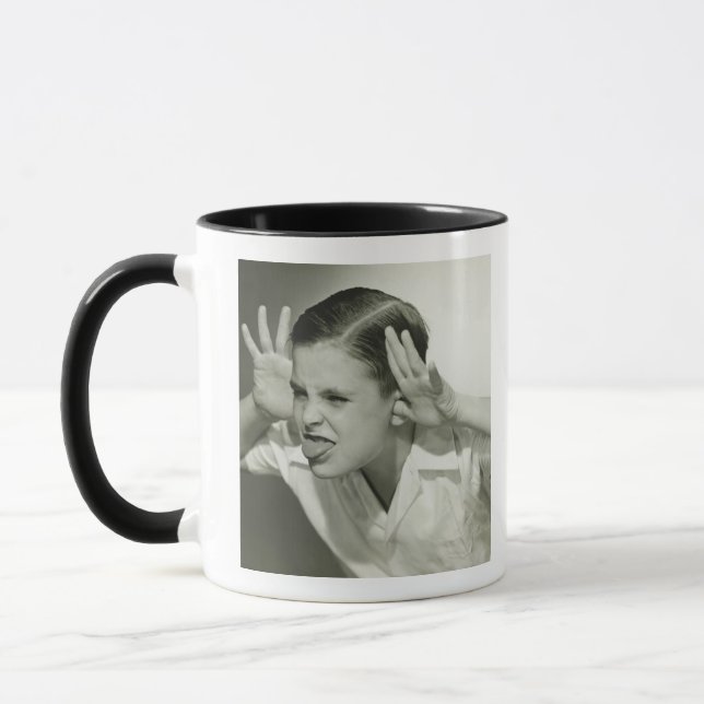 Mug Garçon faisant le visage (Gauche)