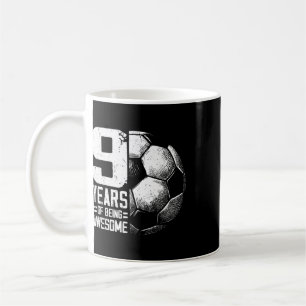 Mug Garçon Fille Footballeur Football 9 Ans pour 9e An
