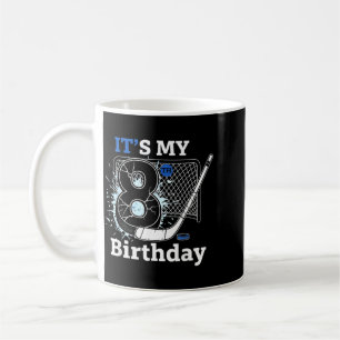 Mug Garçon pour fête d'anniversaire de 8 ans de hockey