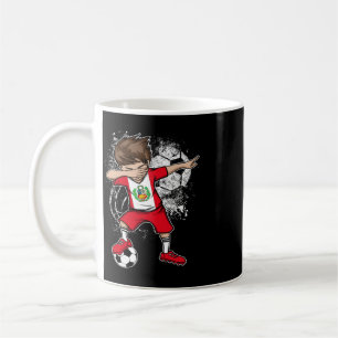 Mug Garçon qui fait dabbing Pérou Maillot de foot Péru