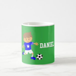 Mug Garçon Star de Football Mignon, Thème Football