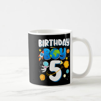 Mug Garçons 5ème anniversaire astronaute espace planèt
