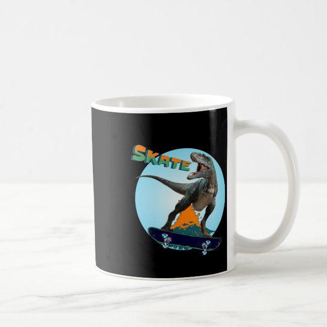 Mug Garçons cools planche à roulettes T Rex dinosaure  (Droite)