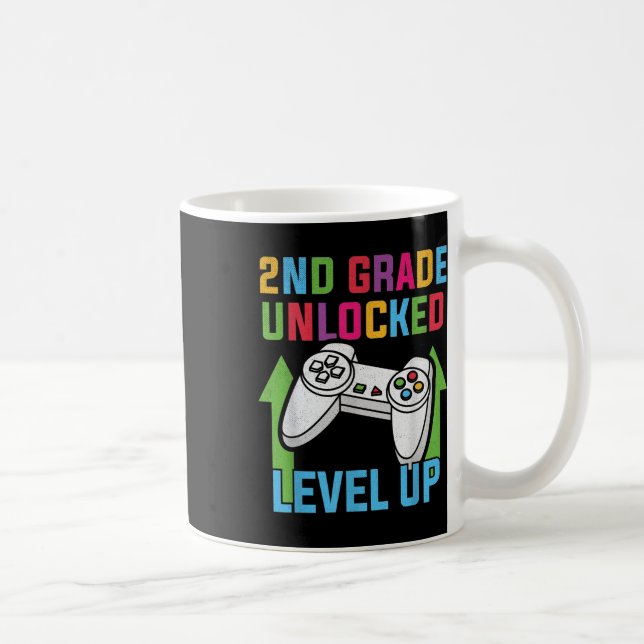 Mug Garçons de 2e année débloqués Level Up Joueur de j (Droite)