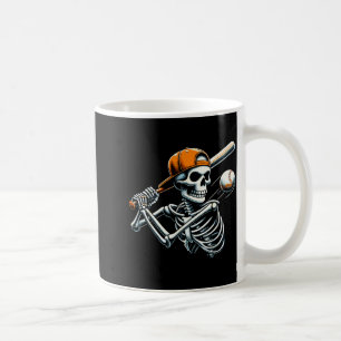 Mug Garçons d'Halloween battant le squelette de baseba