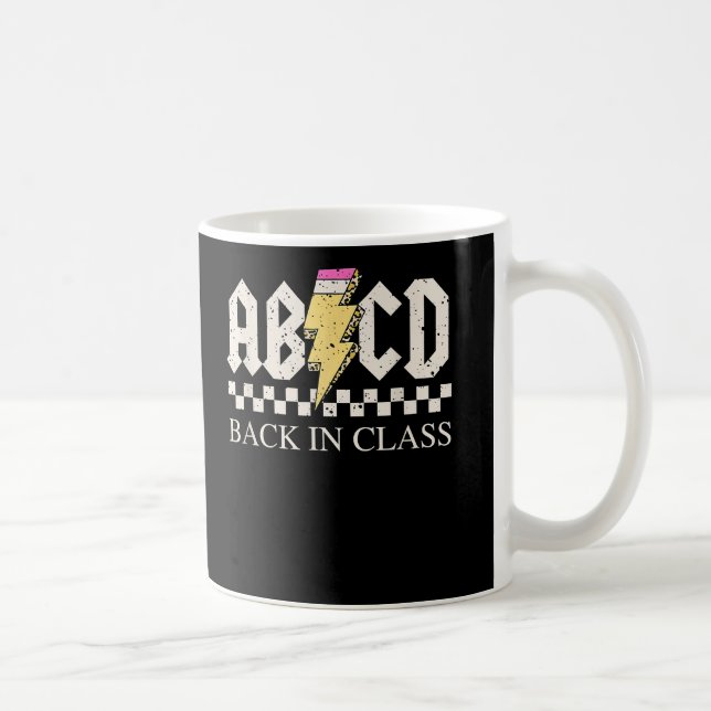 Mug Garçons Filles Rock Retour à l'école ABCD Retour e (Droite)