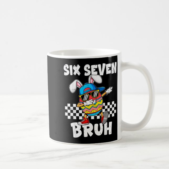 Mug Garçons Pâques Drôle Dabbing Lapin Bruh Six Sept 6 (Droite)