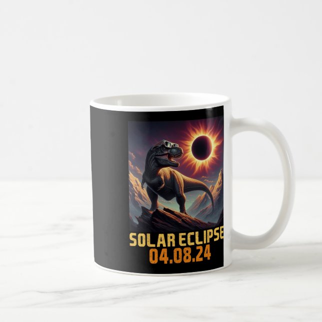 Mug Garçons T Rex Dinosaur Astronaut Total Éclipse Sol (Droite)