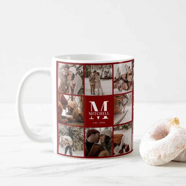 Mug Garde-collection multi photo de la Bourgogne moder (Avec donut)