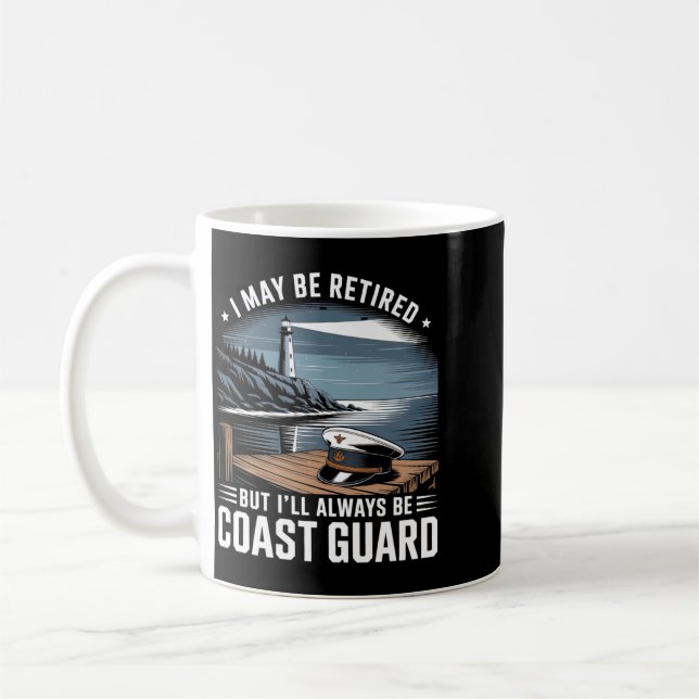 Mug Garde côtière des États-Unis retraités Américain (Gauche)