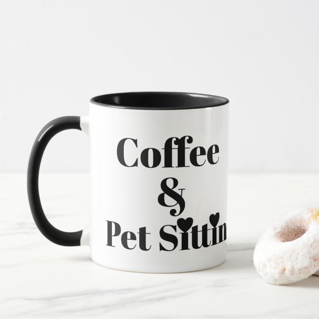 Mug Garde d'animaux & Café (Avec donut)
