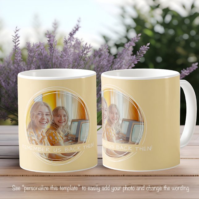 Mug Garde de Message Photo Modèle Copains Jaune C62 (Créateur téléchargé)
