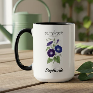 Mug Garde de naissance florale de septembre au matin