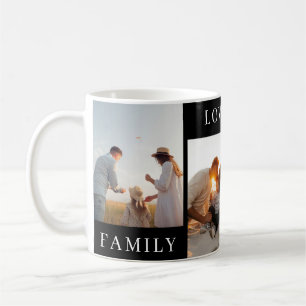 Mug Garde de texte de photos de famille personnalisées