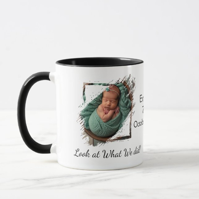 Mug Garde-photos pour bébé Personnaliser (Gauche)