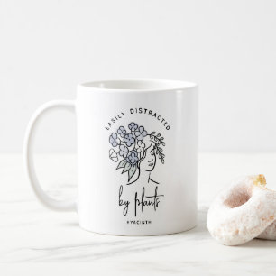 Mug Gardener distrait Floral mignon Plante personnalis