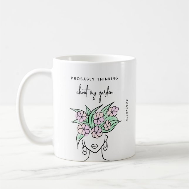 Mug Gardener Whimsical Personnalisé (Gauche)