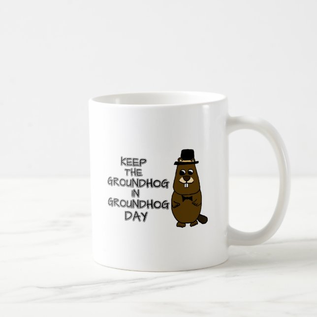Mug Garder la marmotte de fond dans la journée de la m (Droite)