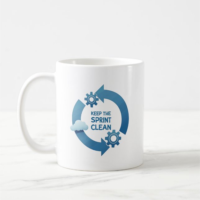 Mug Garder la sprint propre (Gauche)