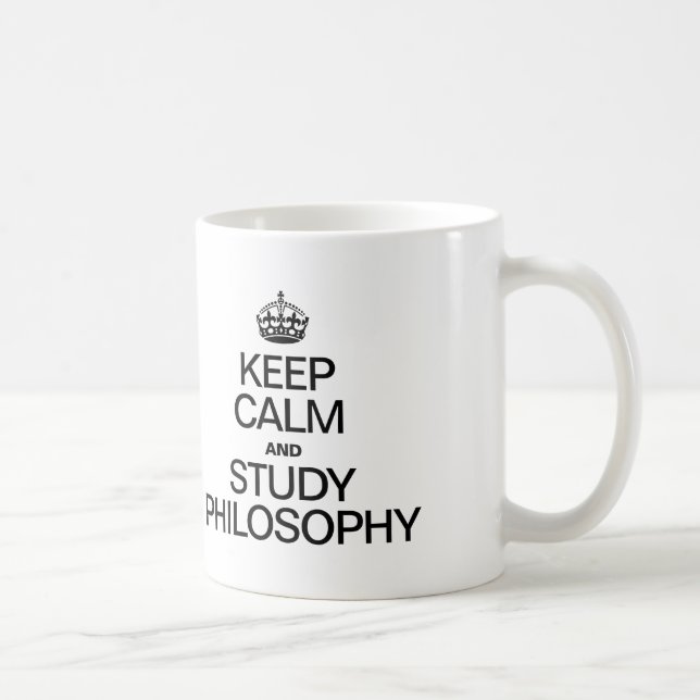 MUG GARDER LE CALME ET ÉTUDIER LA PHILOSOPHIE (Droite)