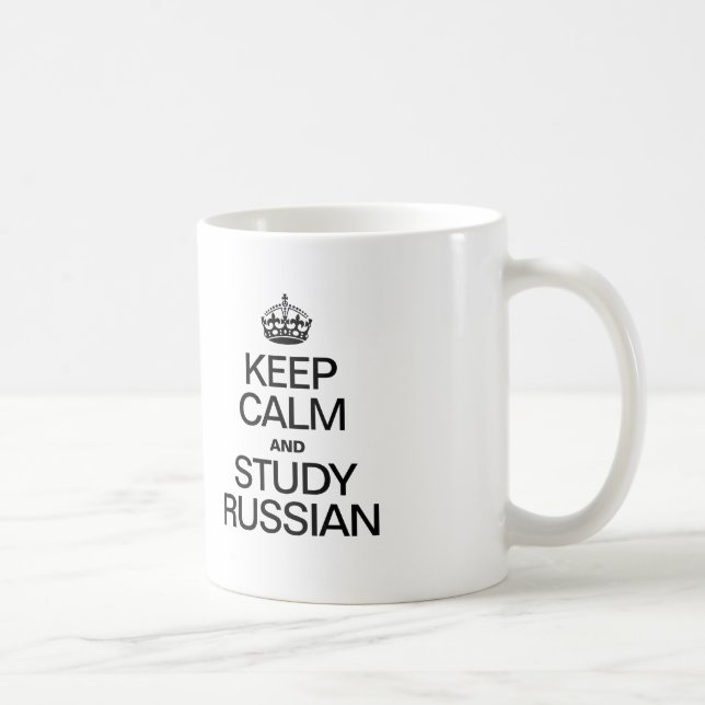 MUG GARDER LE CALME ET ÉTUDIER LA RUSSIE (Droite)