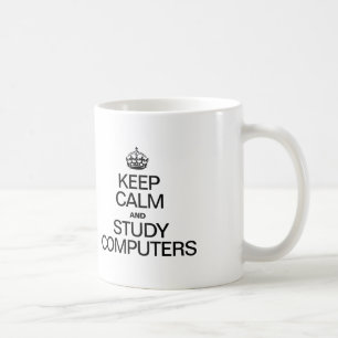 MUG GARDER LE CALME ET ÉTUDIER LES ORDINATEURS