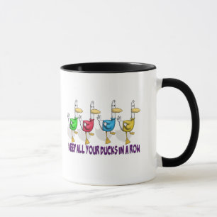 Mug garder tous ses canards en rangée