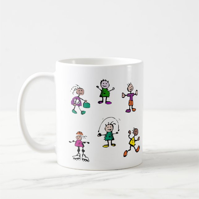 Mug garderie, garderie, enseignant, adresse de garde d (Gauche)