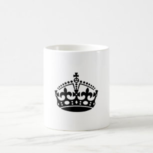 Mug Gardez calme couronne noire