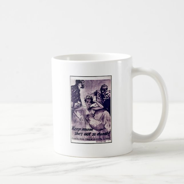 Mug Gardez la maman qu'elle n'est pas aussi muette (Droite)