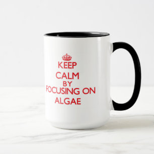 Mug Gardez le calme en se concentrant sur des algues