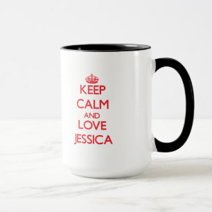 Mug Gardez le calme et aimez Jessica