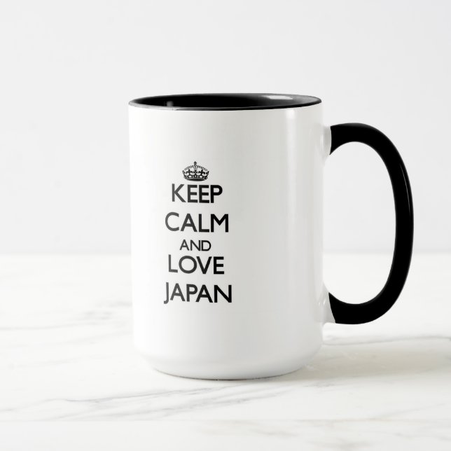Mug Gardez le calme et aimez le Japon (Droite)