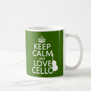 Mug Gardez le calme et aimez le violoncelle (toute