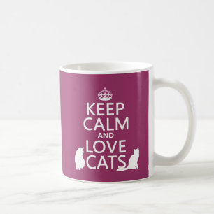 Mug Gardez le calme et aimez les chats