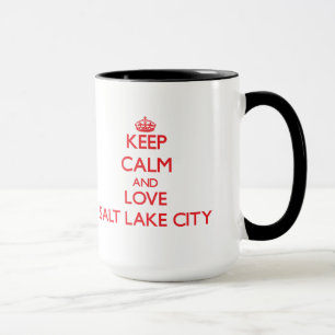 Mug Gardez le calme et aimez Salt Lake City