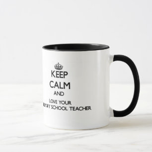 Mug Gardez le calme et aimez votre maître d'école