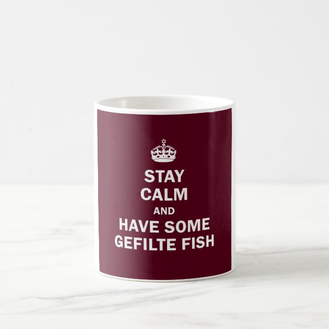 Mug Gardez le calme et ayez quelques poissons de (Centre)