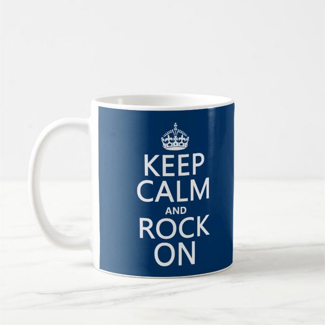 Mug Gardez le calme et basculez sur (toute couleur (Gauche)