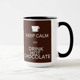 Mug Gardez le calme et buvez du chocolat chaud