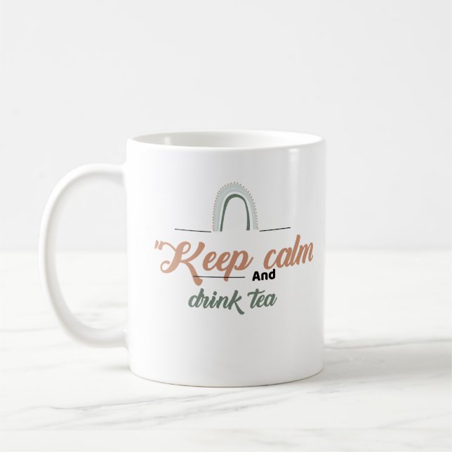 Mug Gardez le calme et buvez du thé (Gauche)