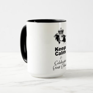 Mug Gardez le calme et célébrez l'année de la chèvre T