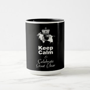 Mug Gardez le calme et célébrez l'année de la chèvre T
