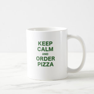 Mug Gardez le calme et commandez la pizza
