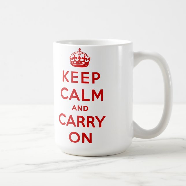 Mug gardez le calme et continuez l'original (Droite)