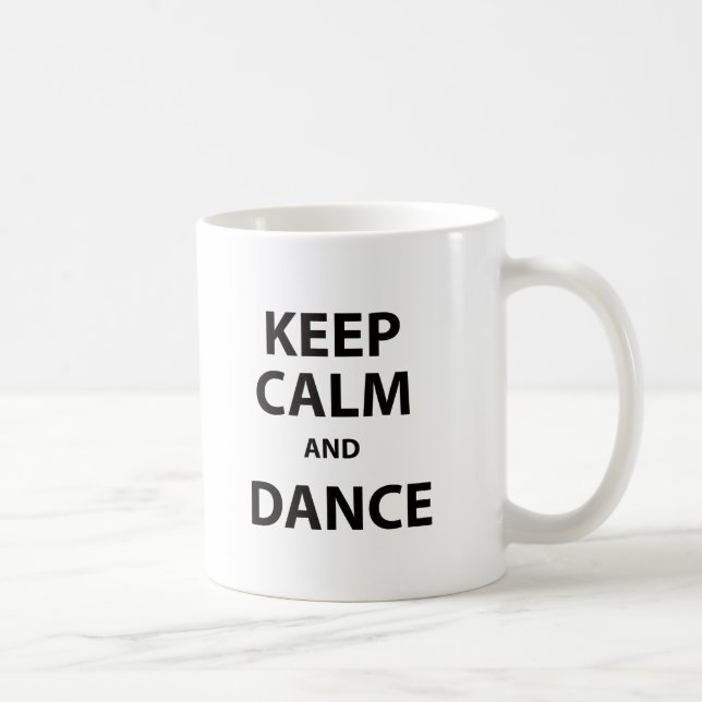 Mug Gardez le calme et dansez (Droite)