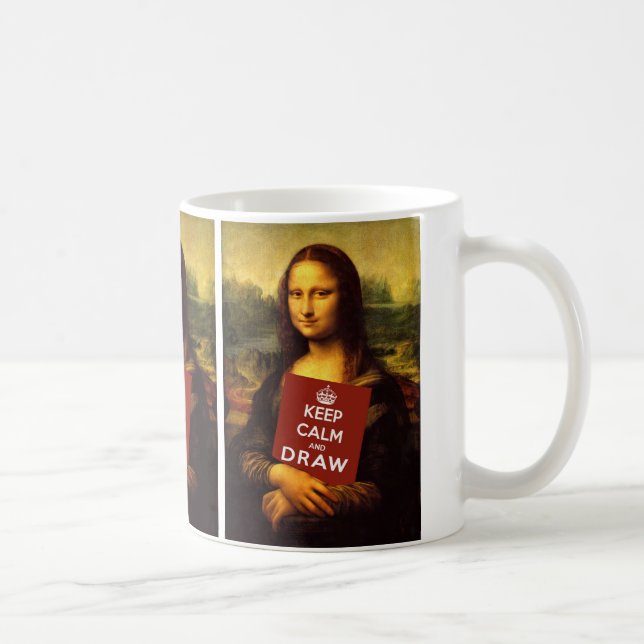 Mug Gardez Le Calme Et Dessinez (Droite)