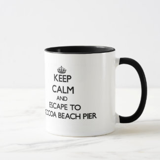 Mug Gardez le calme et échappez-vous au pilier la